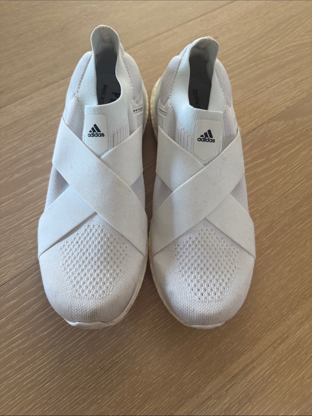 adidas women’s ultra boost Slip-On Sneakers tennis shoes with Elastic Cross